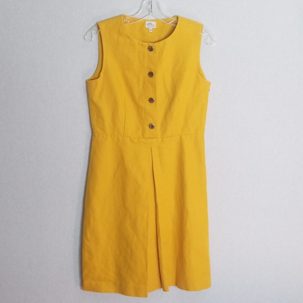L.L. Bean Yellow Midi Dress